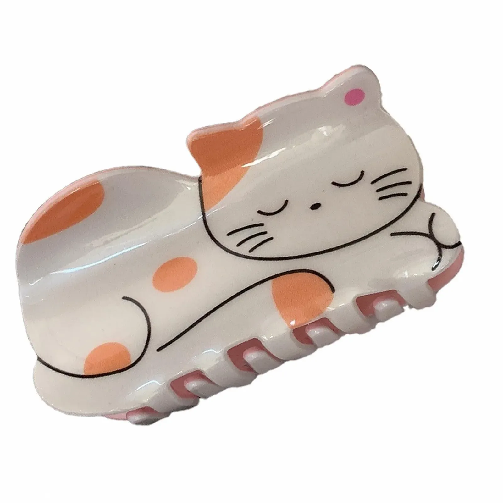 Акриловая заколка для волос Мультяшное Животное Для женщин Сильно держит Тонкие Густые волосы Для работы Банкета Вечеринки, фото №8