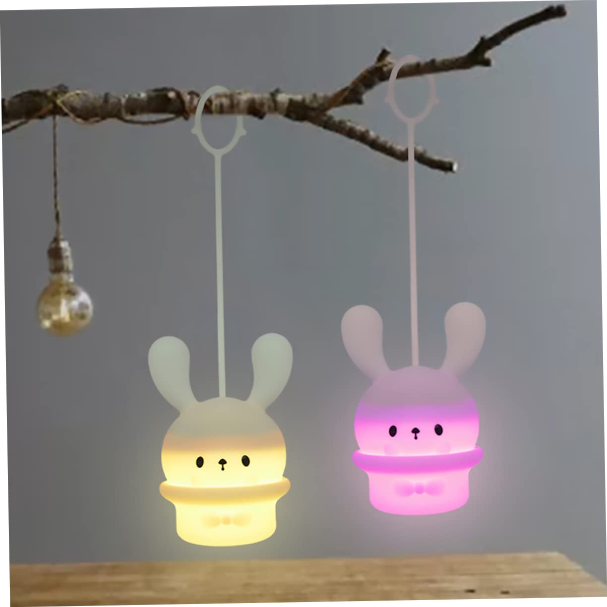 Лампа Zerodeko Pack Long Ear Rabbit из силикона Сенсорная лампа для детей, фото №2