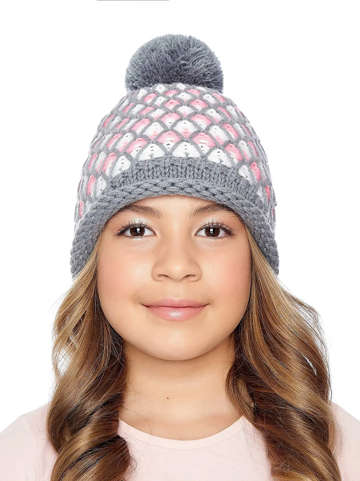 Шапка детская Marhatter зимняя с помпоном Вязаная, фото №4