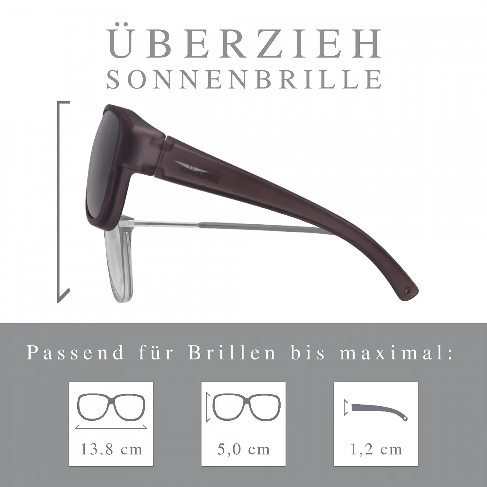 Солнцезащитные очки Over Polarized ActiveSol El Pavana для тех, кто носит очки, защита UV400, фото №3