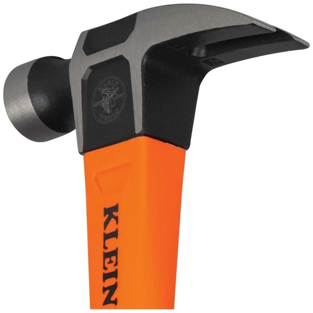 Молоток-гвоздодер Klein Tools H80816 13" 16 унций с гладкой головкой и ручкой из стекловолокна, фото №14