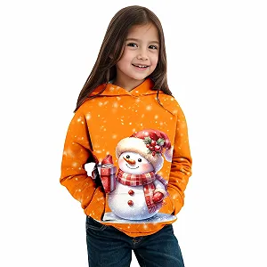 Худі Тема: Осінь-Зима, Різдво Сніговик Довгий рукав - Фото 1