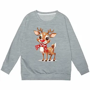 Худі Kindermode Різдвяний з принтом, весняно-осінній, з довгими рукавами, вільний synthetic.ua - Фото 1