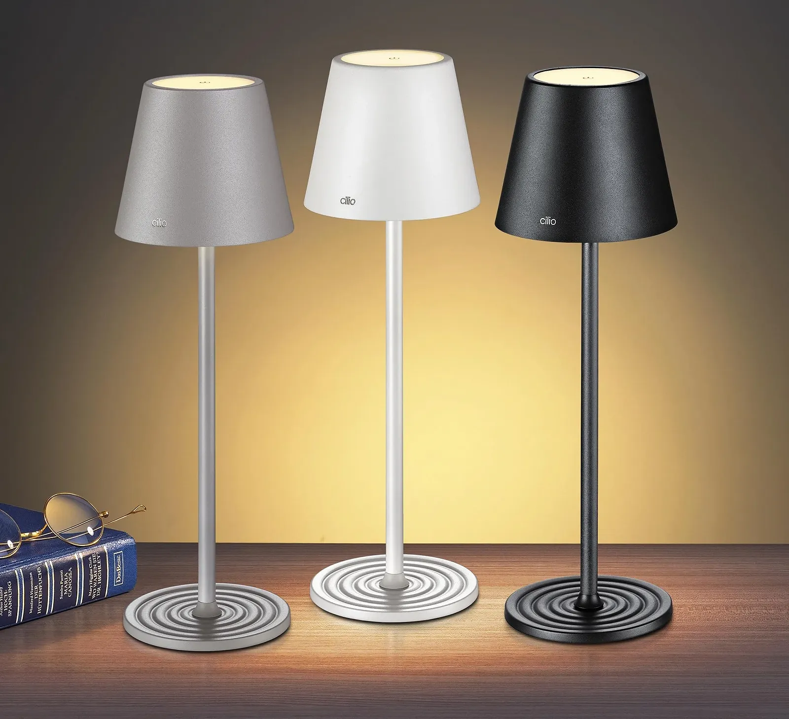 Настільна лампа Cilio Sole 190816 LED металева димована, фото №5