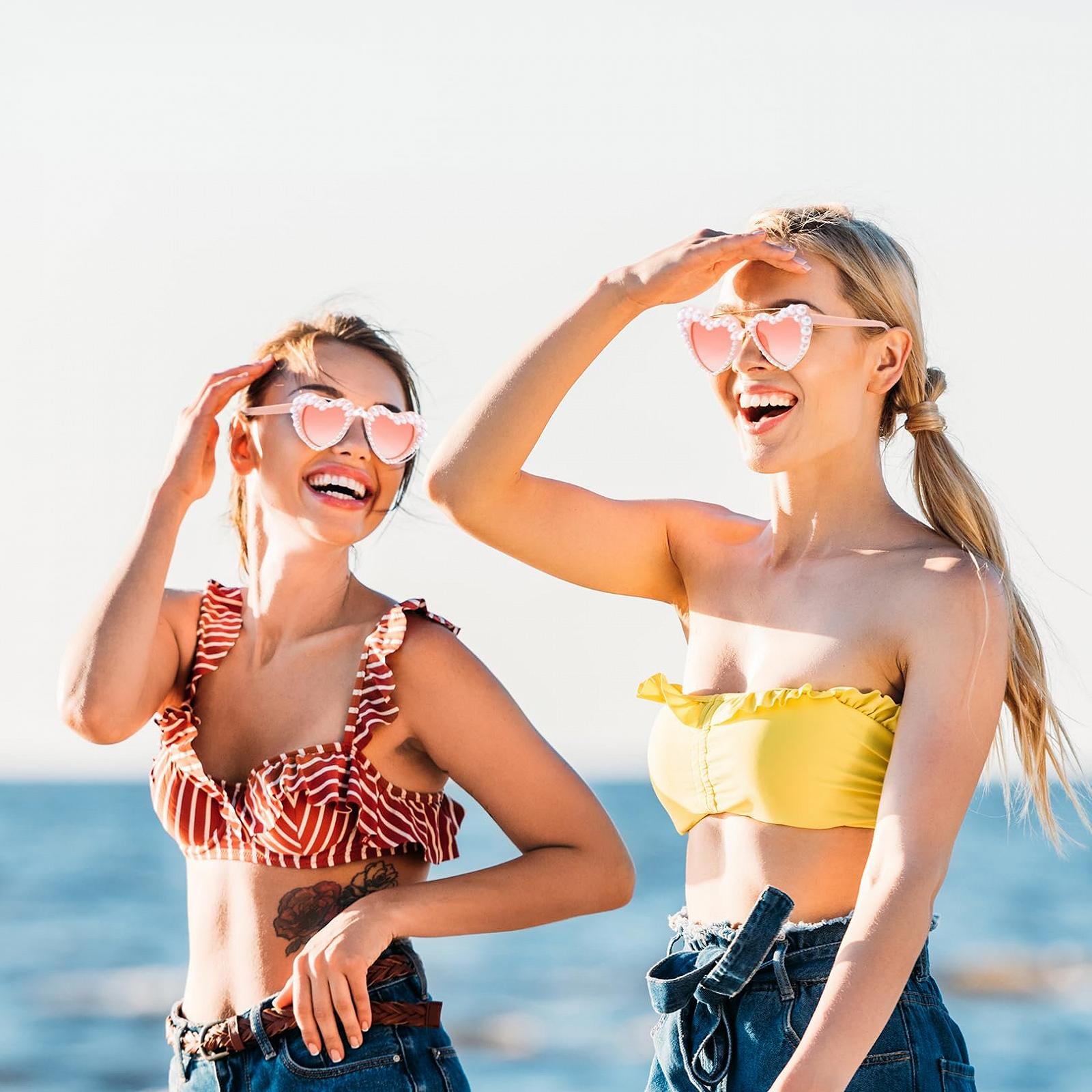 Сонцезахисні окуляри Серце BinXiaoQin 1 шт., фото №7