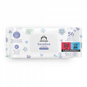 Салфетки Mama Bear Sensitive Детские Без запаха 1008 шт (18 упаковок по 56) synthetic.ua - Фото 1