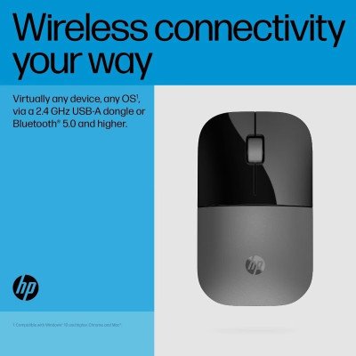 Мышка HP Z3700 Dual Wireless/Bluetooth Silver (758A9AA), фото №8 Мышка HP Z3700 Dual Wireless/Bluetooth Silver (758A9AA), фото №8