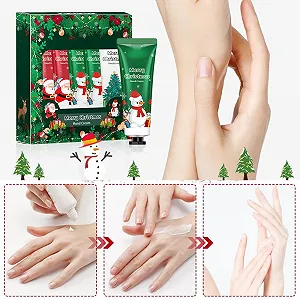 Подарочный набор рождественских кремов для рук, мини-набор кремов для рук, увлажняющий крем для рук для огрубевшей кожи, подарок на день рождения, рождественские подарки, крем для нежного ухода за сухими руками, 5 шт synthetic.ua - Фото 1
