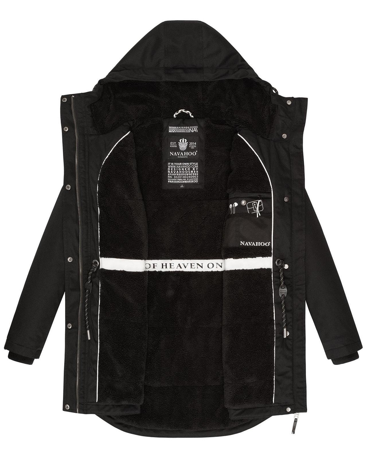 Женская зимняя куртка Navahoo (XS-3XL) - 100% хлопок, капюшон со шнурком, пояс, теплая куртка, фото №5