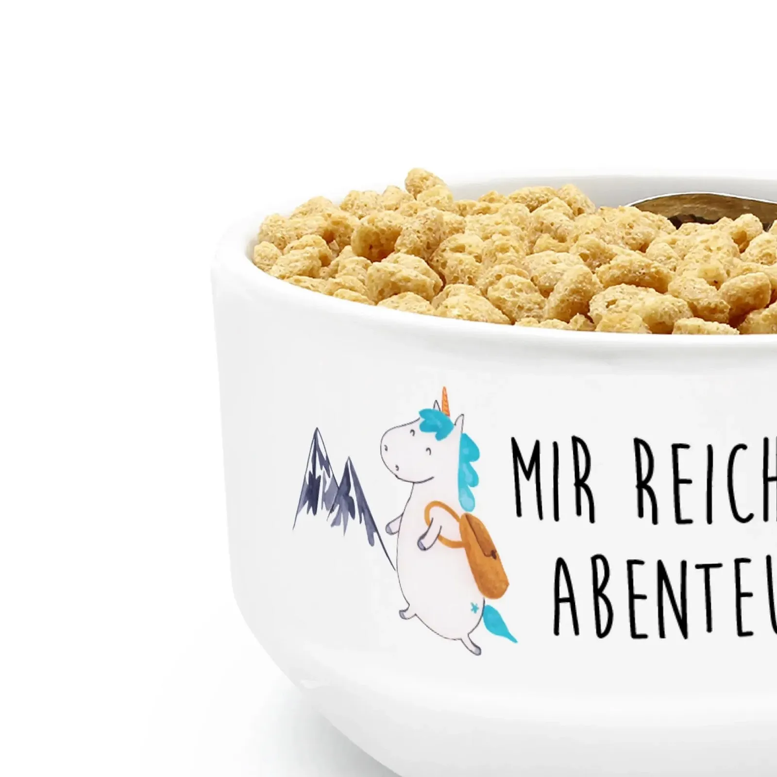 Миска для хлопьев Mr. & Mrs. Panda Единорог Альпинист Фарфор, фото №5