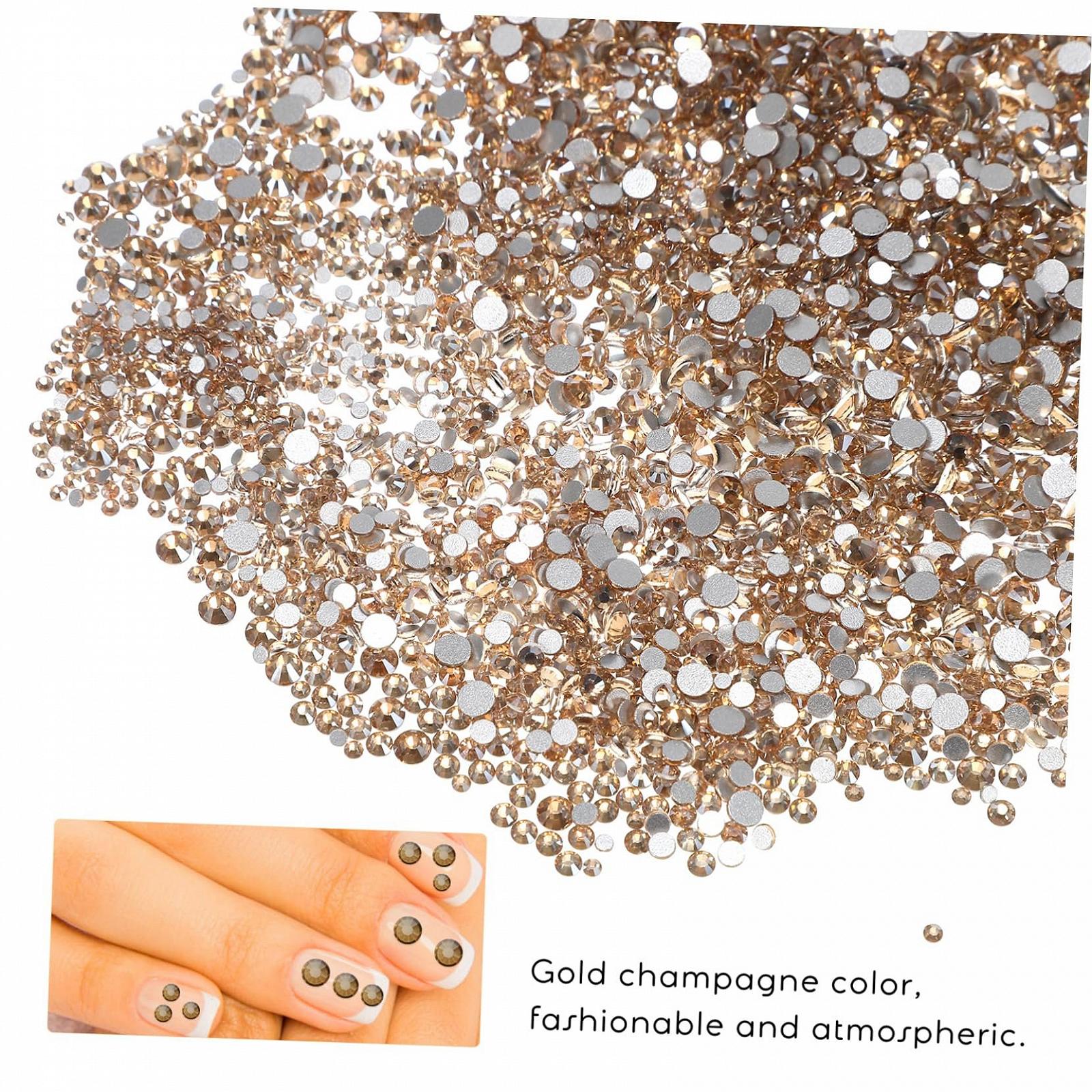 Стразы для ногтей DIY, 4320 штук, цвет стекло, фото №4
