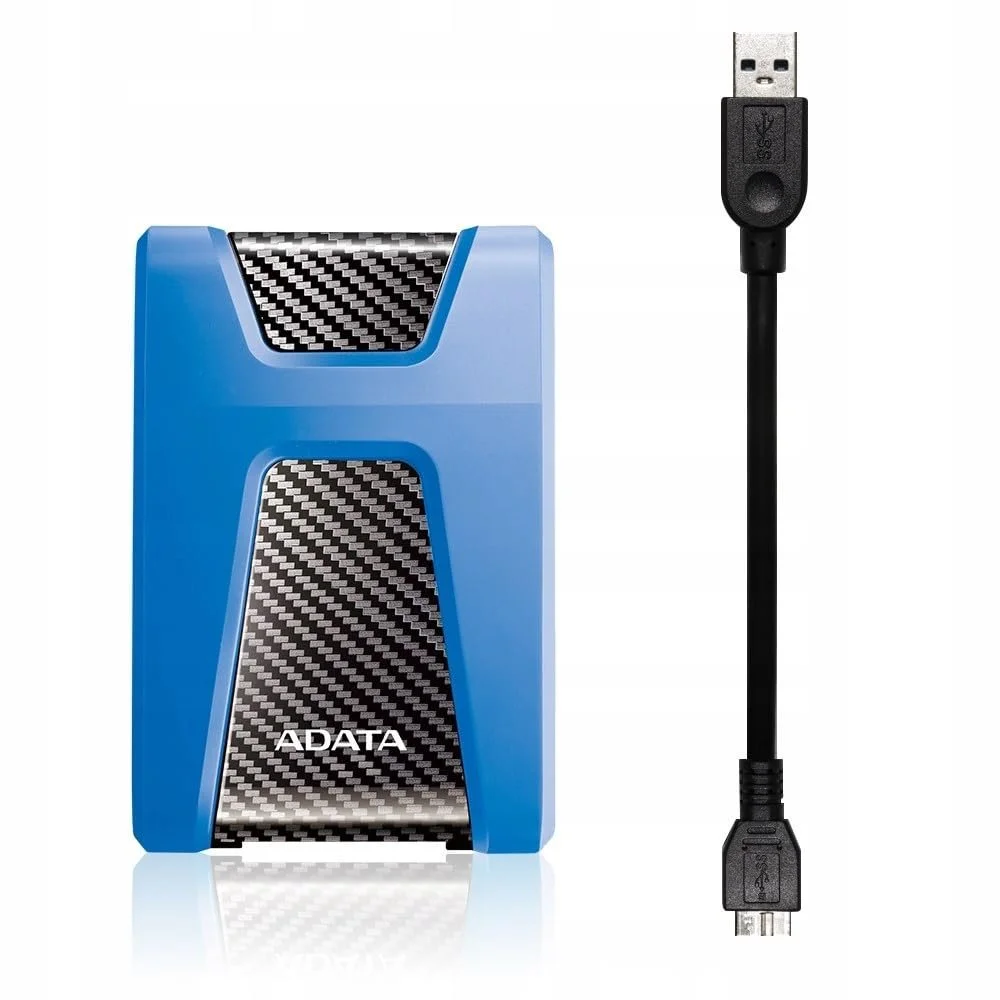 Внешний жесткий диск ADATA DashDrive Durable HD650 AHD650-1TU31-CBL 1 TB 2.5" USB 3.1 Синий, фото №4