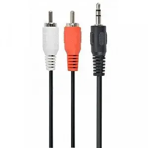 Кабель мультимедийный Jack 3.5mm папа/2RCA папа 1.5m Cablexpert (CCAB-458) - Фото 1