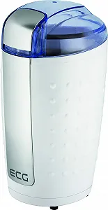 Кофемолка ECG KM 110 электрическая, для кофейных зерен/орехов, нож из нержавеющей стали, белая/серебристая synthetic.ua - Фото 1