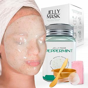 Маска для лица пленочная BRÜUN Peppermint Jelly Mask - 23 fl oz Банка резиновой маски на 30-35 применений - Фото 1