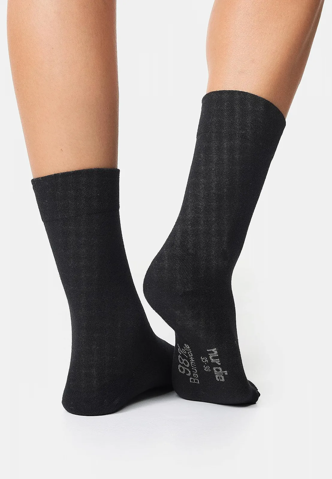 Високі шкарпетки Nur Die 98% Cotton з комфортним поясом, дихаючі та зручні, фото №4