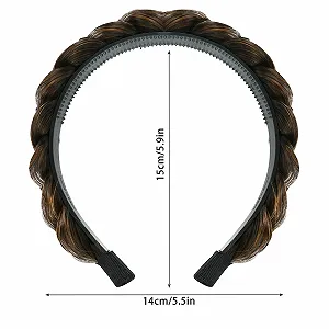 Обруч Плетений Braided Hair Band Коричневий (Normal) synthetic.ua - Фото 1