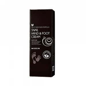 Крем MIZON Snail для рук и ног (100 мл) Увлажняющий и успокаивающий крем для сухой кожи, сухих рук, локтей и пяток, восстановление кожи synthetic.ua - Фото 1