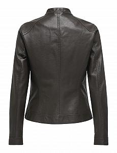 Куртка зі штучної шкіри жіноча Only з блискавкою synthetic.ua - Фото 1