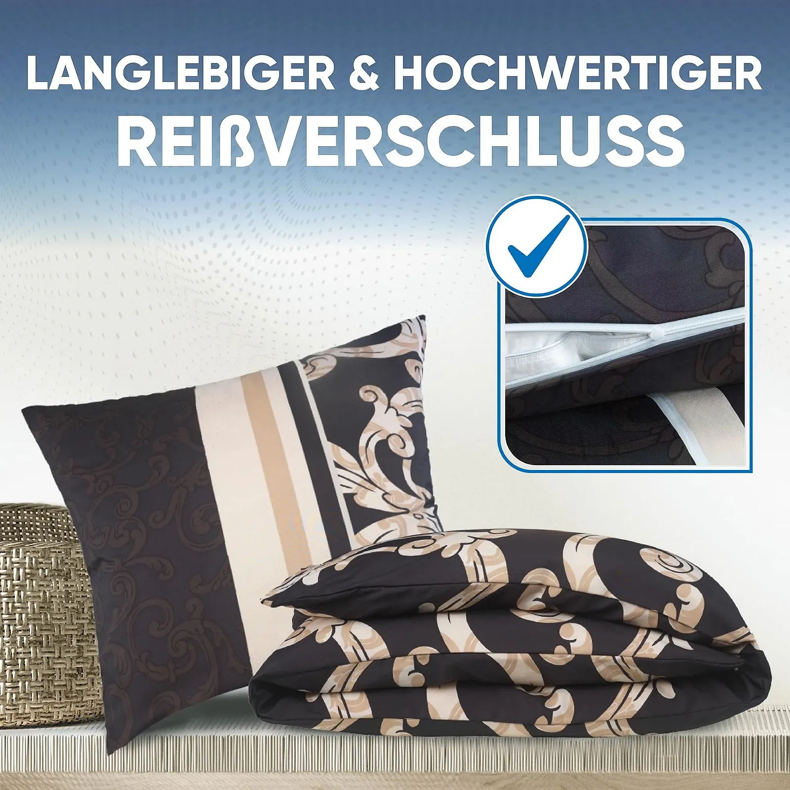 Постільна білизна MALIKA 135 x 200 см 4 предмети мікрофібра Oeko-Tex, фото №3