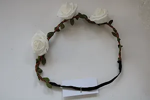 Венок Цветочный Венок Розы Белый - Фото 1