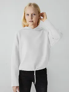 Толстовка LTB Jeans Henozo для дівчат, розмір 176 см, білий synthetic.ua - Фото 1