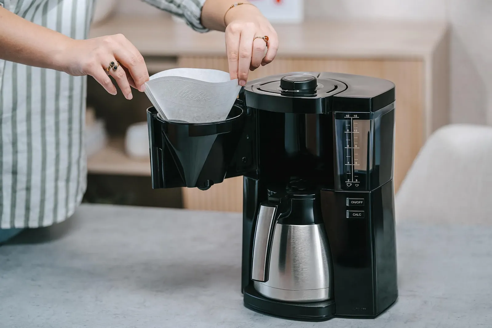 Капельная кофеварка Melitta Look Therm с термокувшином и съемным баком 10 чашек 1080 Вт Черный, фото №3