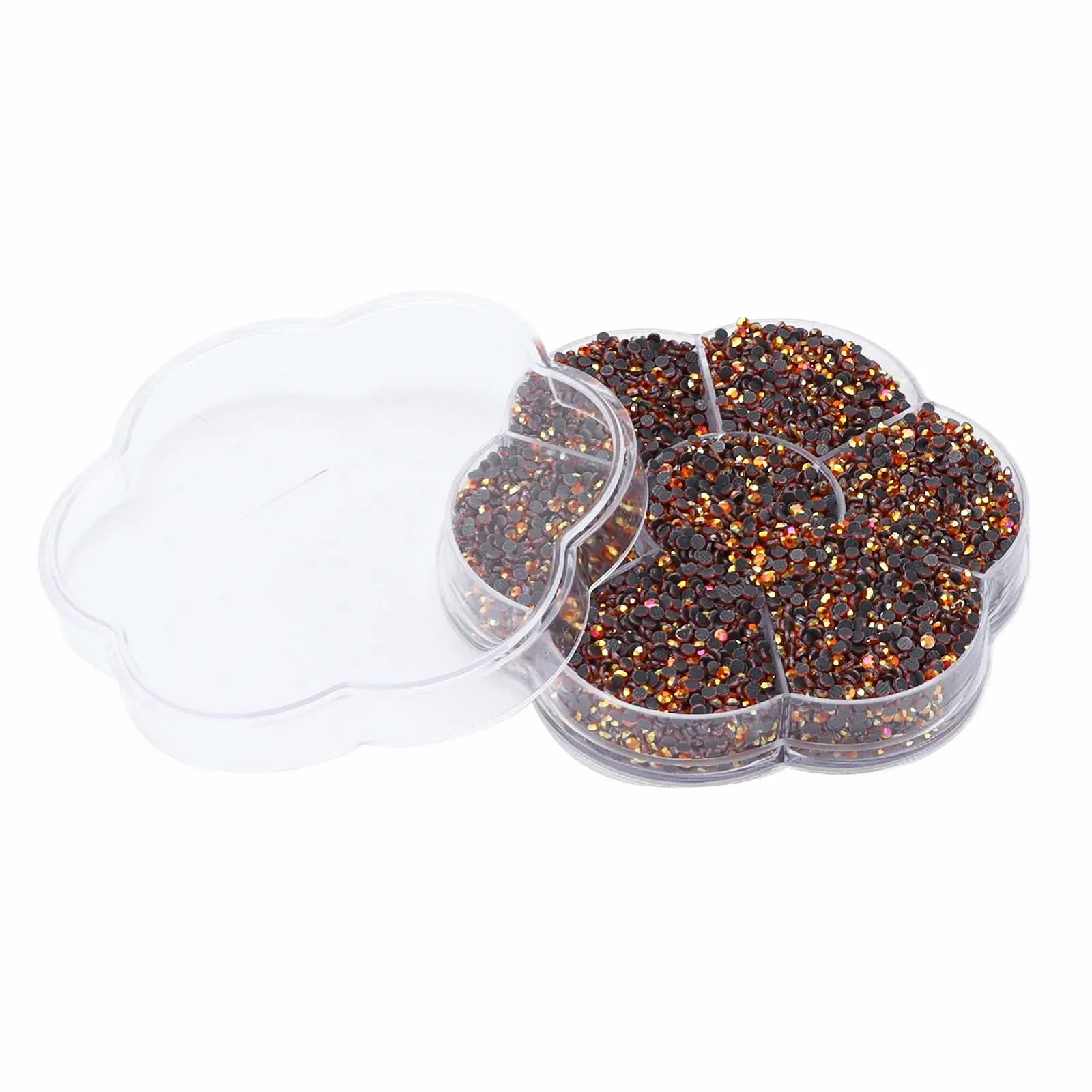 Стразы круглые Iridescent DIY 14400 штук, разноцветные, фото №1