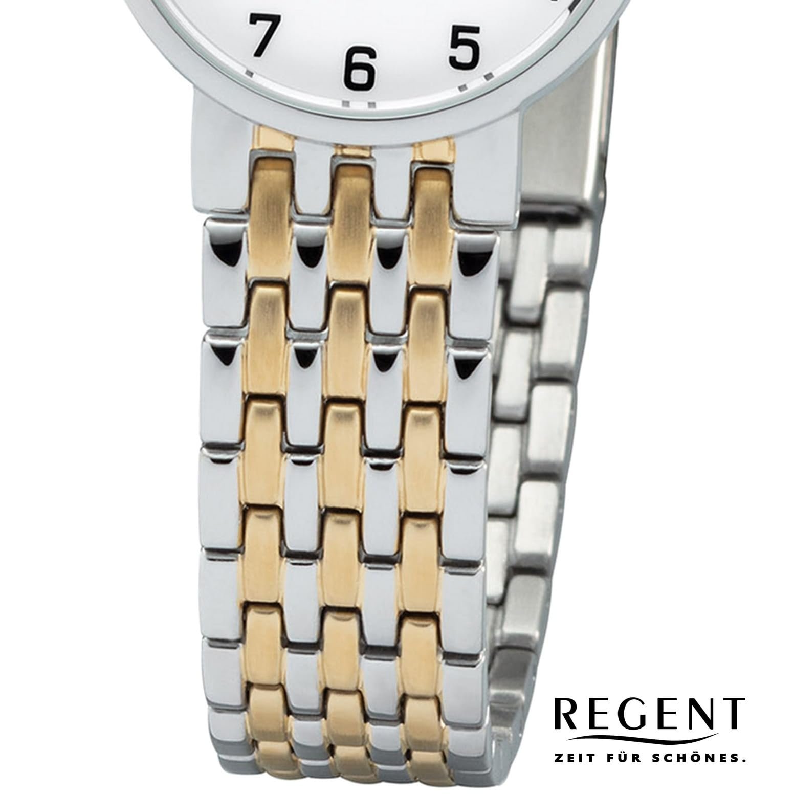 Женские часы REGENT Аналоговые Кварцевые F-1158 Сталь IPG Браслет Двухцветный, фото №3 Женские часы REGENT Аналоговые Кварцевые F-1158 Сталь IPG Браслет Двухцветный, фото №3