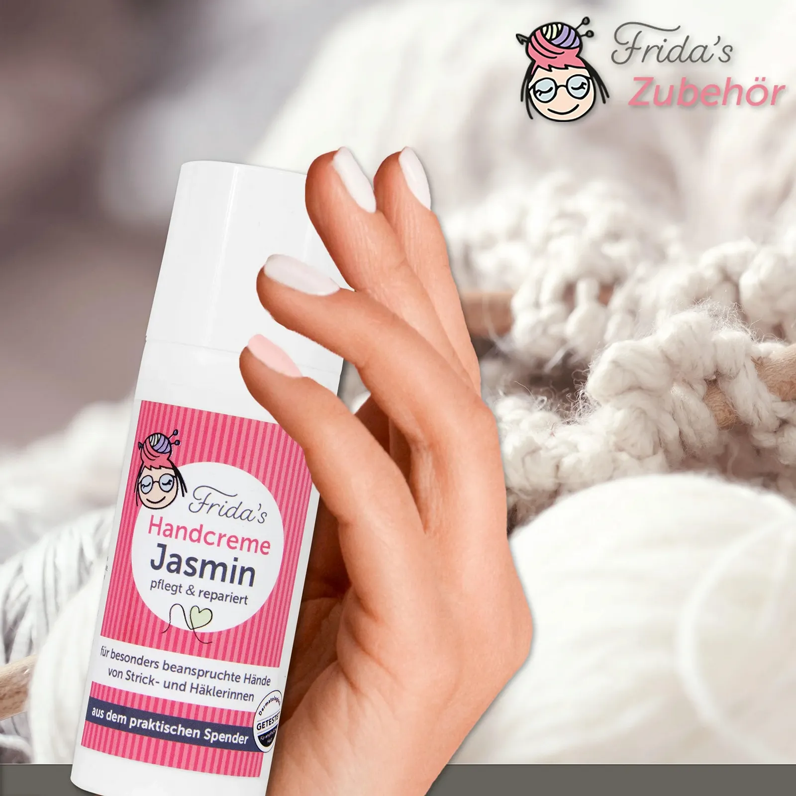 Крем для рук Frida's Жасмин Живить та Відновлює Догляд 50 мл, фото №3