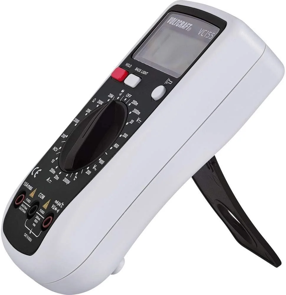 Цифровий мультиметр Voltcraft VC155 / CAT III 600В / NCV / Hold / Підсвічування дисплея / Чорний-Сірий, фото №3