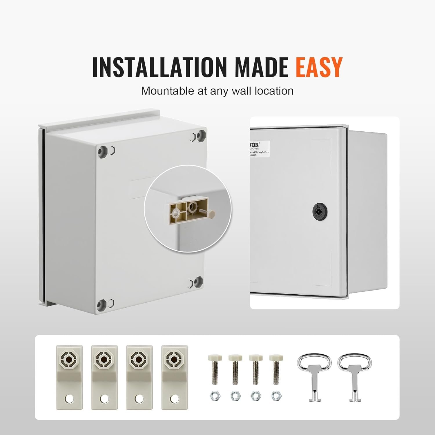 Сталевий корпус VEVOR NEMA DS-SMC-32514 Сірий, фото №5