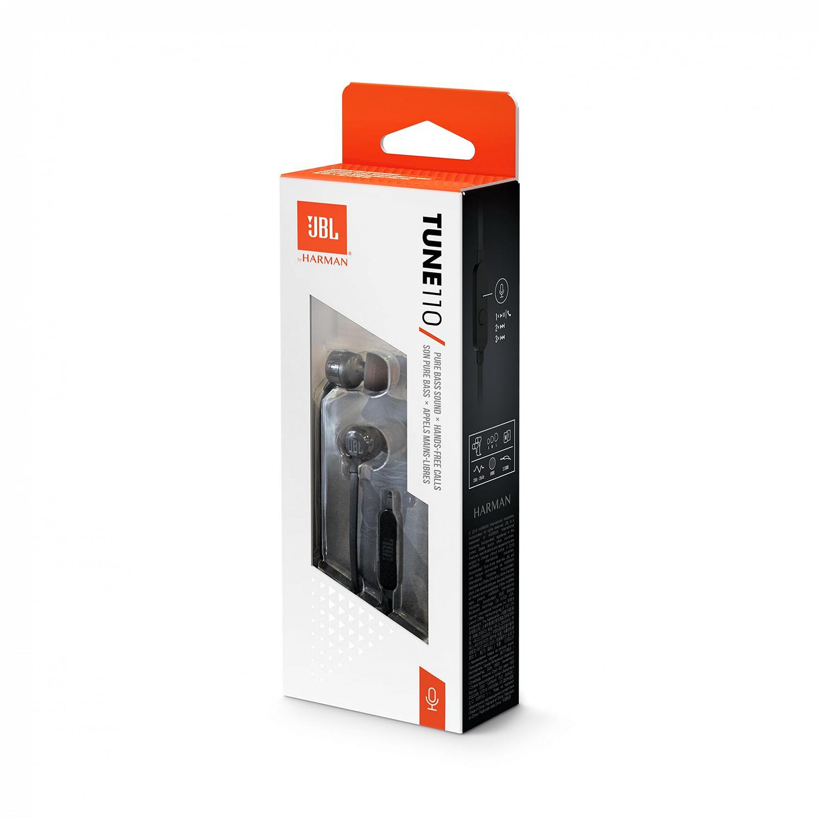 Навушники JBL Tune 110 In-Ear Чорний, фото №6
