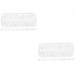 Прикраси для нігтів Healeved Квіти з смоли Елегантні та довговічні - Фото 1