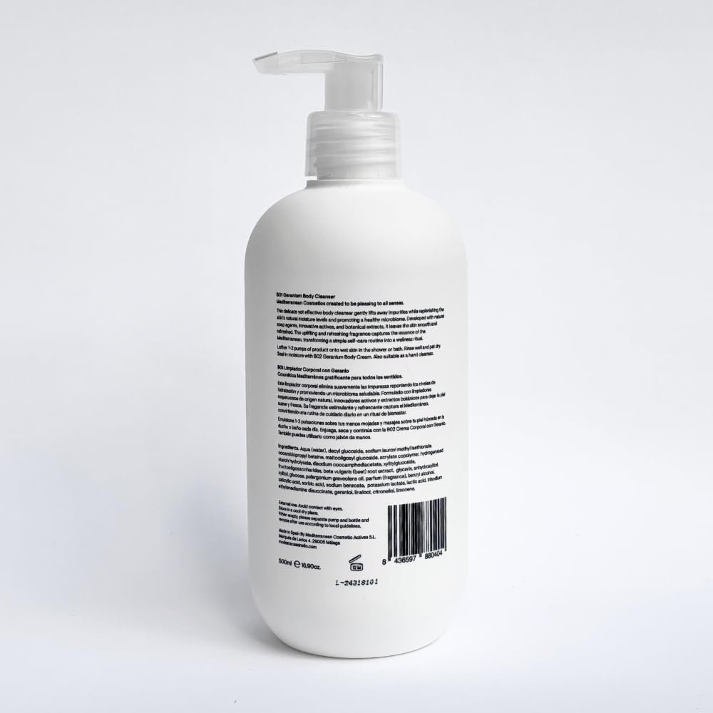 Гель для душу Modesta Cassinello B01 Geranium Зволожувальний 500 мл, фото №3 Гель для душу Modesta Cassinello B01 Geranium Зволожувальний 500 мл, фото №3