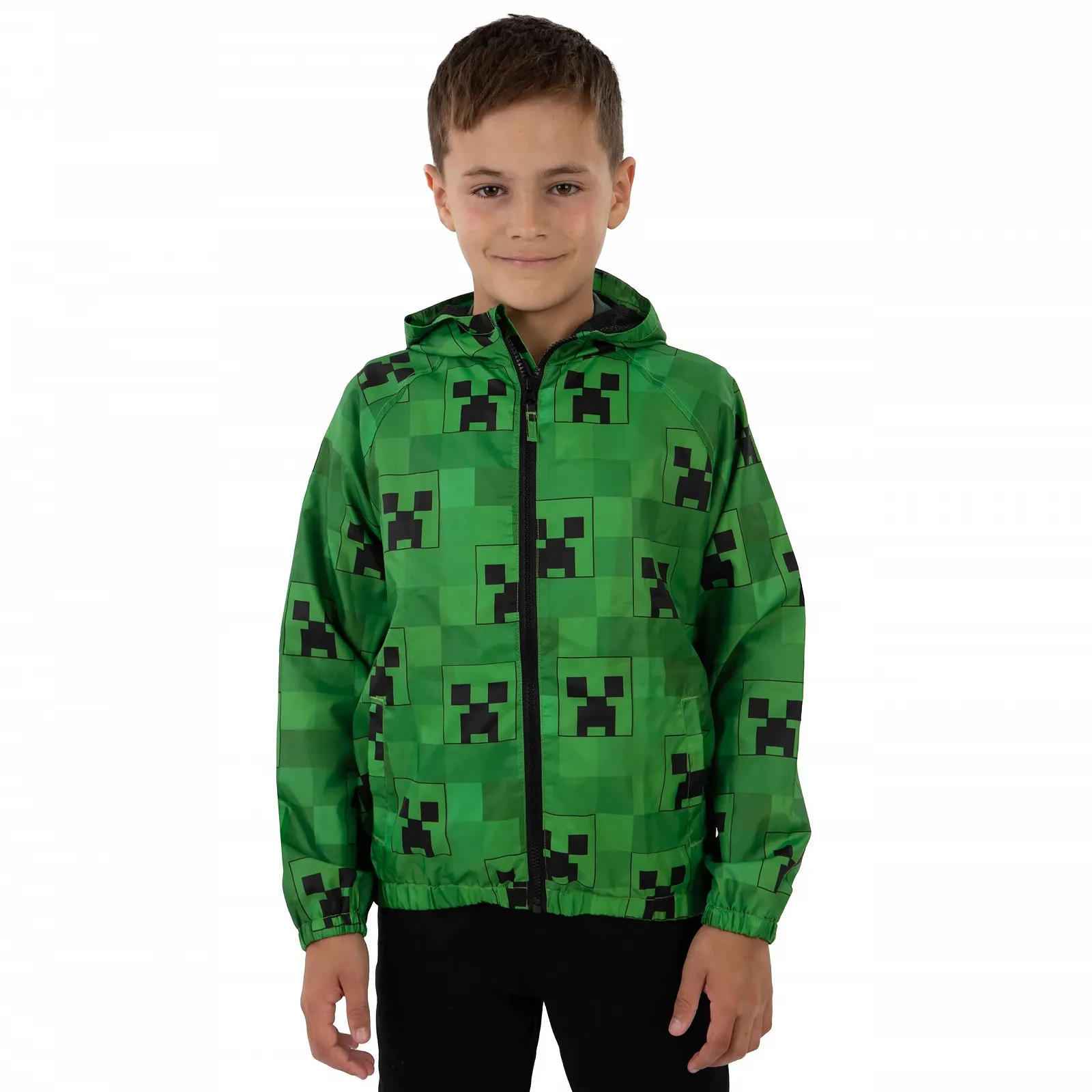 Куртка Дождевик для Мальчиков Minecraft Водоотталкивающая С капюшоном Для геймеров, фото №3
