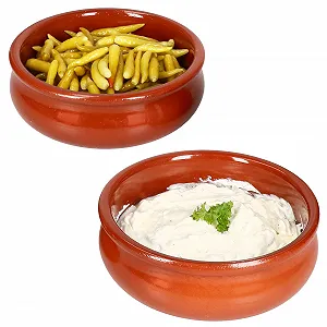 Миска MamboCat Berlin L 18.5 см Красно-коричневый набор 2 шт - Фото 1