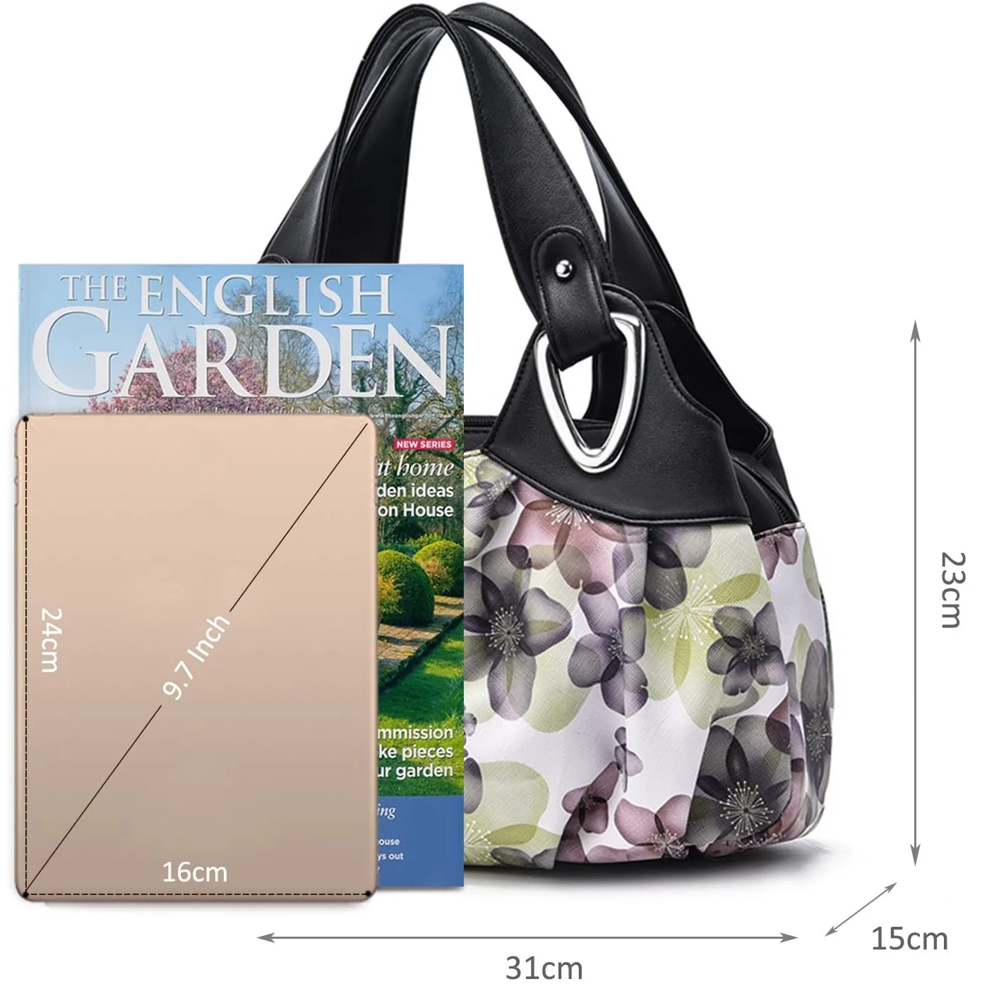 Жіноча сумка Nicole & Doris з квітковим візерунком, фото №2