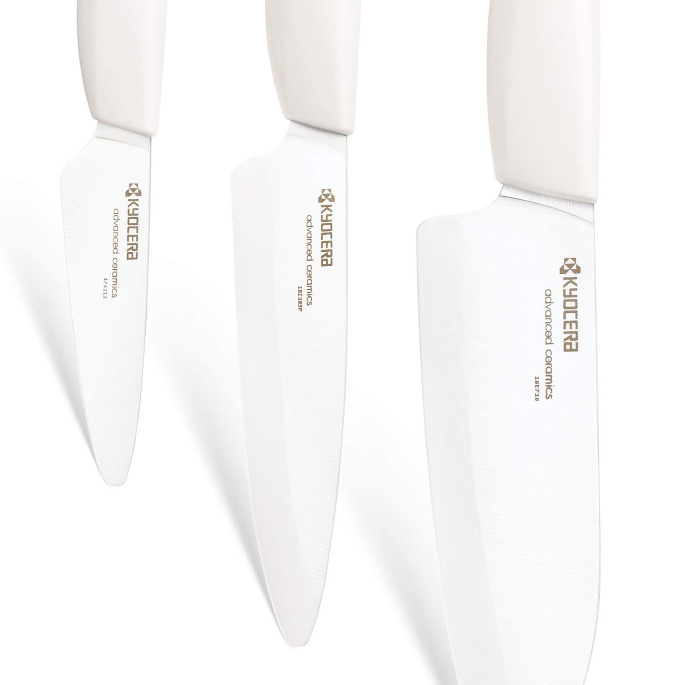 Набір Ножів Kyocera Revolution Ceramic 3 шт., Білий, 5.5", 4.5", 3", фото №6