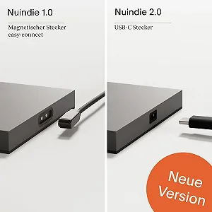 Настільна лампа SIGOR Nuindie 2.0 LED Акумуляторна Димування IP54 Висота 38 см USB-C 12 год роботи Світло-бежевий synthetic.ua - Фото 1