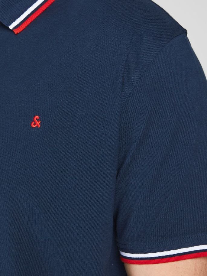 Поло JJEPAULOS POLO SS NOOS PS 12143859- Blazer Jack&Jones Темно-синій 2XL, фото №4