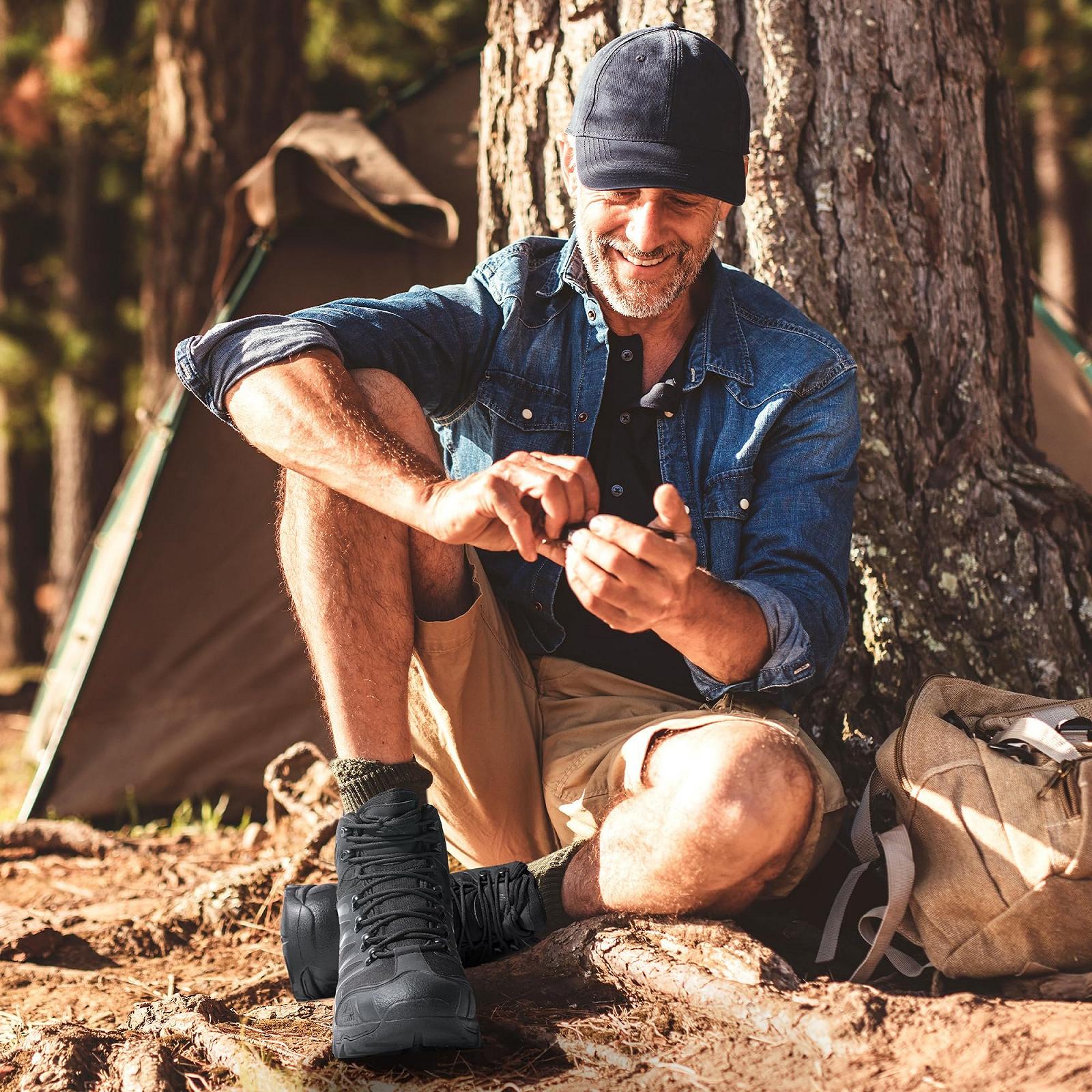 Мужские ботинки NORTIV 8 Waterproof Mid Climbing Shoes для трекинга и хайкинга, фото №6