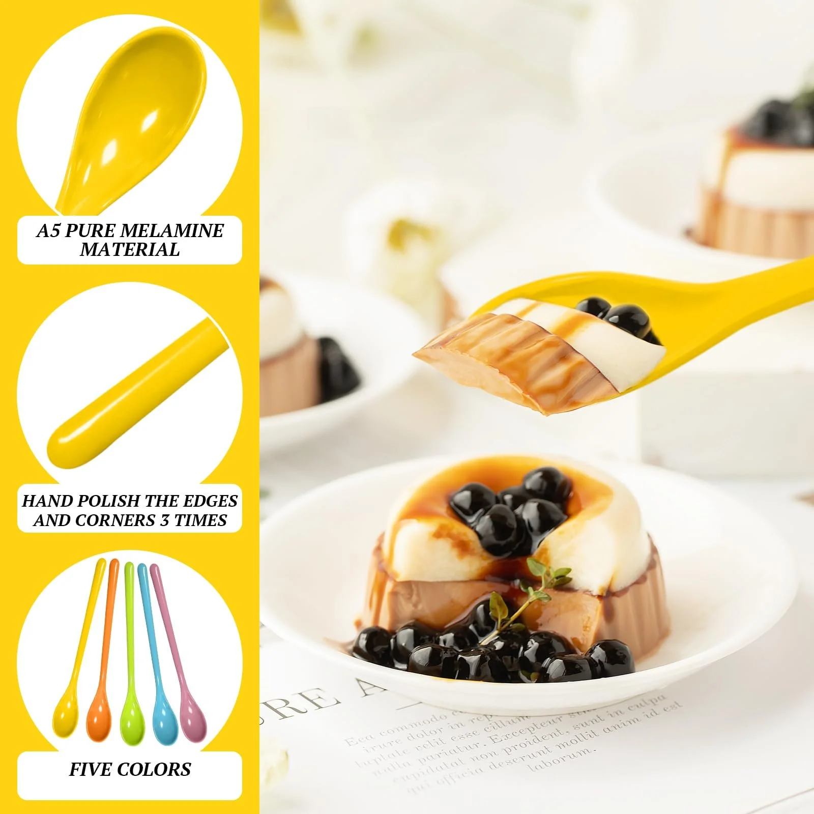 Ложка Пластикова Різнокольорова 5 шт., фото №3