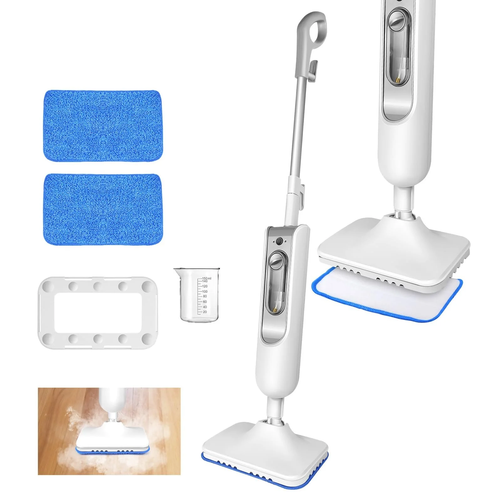 Парова швабра 1500W 4.8 м 2 накладки 400 мл, фото №1 Парова швабра 1500W 4.8 м 2 накладки 400 мл, фото №1