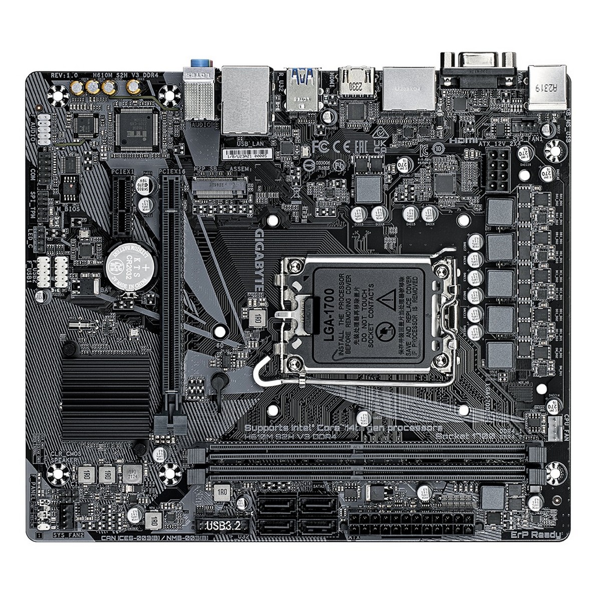 Материнська плата Gigabyte H610M S2H V3 DDR4 Socket 1700, фото №2