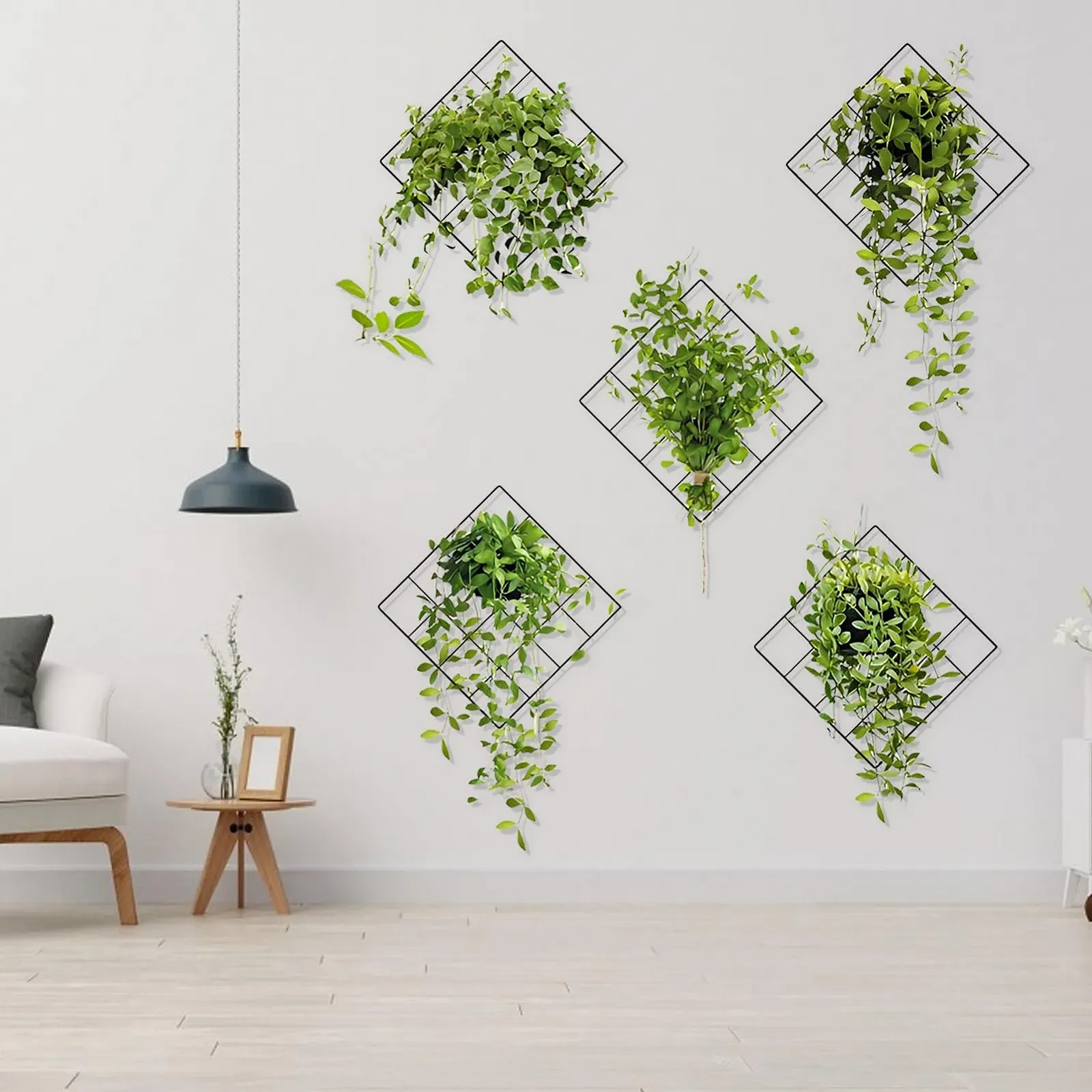 Наклейки на стену 3D Зеленые растения Тропические листья Плющ, фото №2