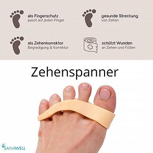 Розтяжки для пальців ніг з м'яким гелем MEDOSAN, 1 пара, розмір L/XL для Hallux Valgus synthetic.ua - Фото 1