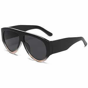 Сонцезахисні окуляри Авіатор YAMEIZE для чоловіків та жінок, великі, вінтажні, квадратні, з великою товстою оправою, захист UV400 - Фото 1