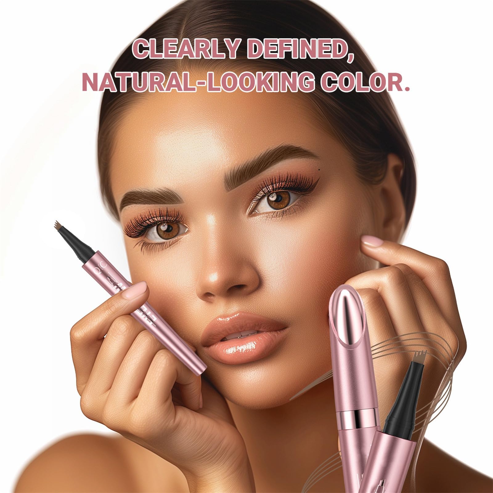 Карандаш для бровей Microblading Waterproof 3D 4 Fork Tips Light Brown, фото №6 Карандаш для бровей Microblading Waterproof 3D 4 Fork Tips Light Brown, фото №6