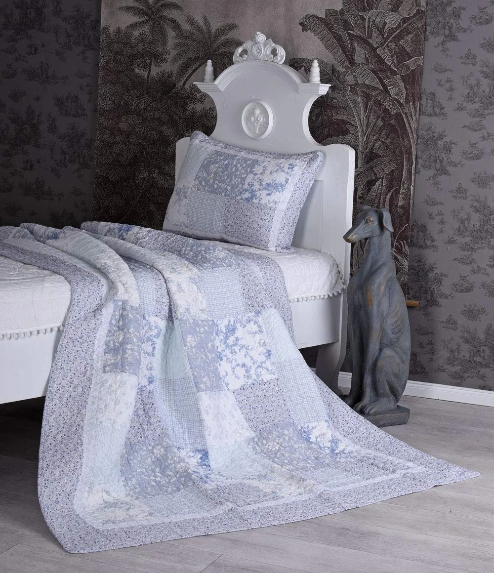Покрывало Palazzo Exclusive Плед в стиле Шебби-шик Пэчворк 150 x 200 см kds049, фото №3